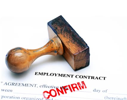 Employment contract from participating employers in the EU Blue Card Network